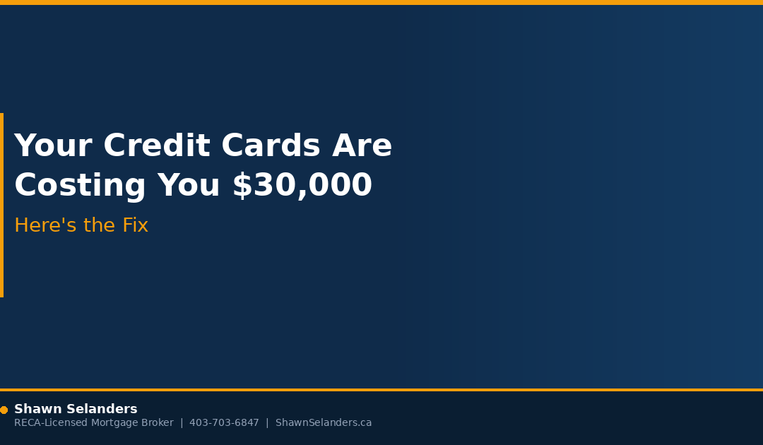 Your Credit Cards Are Costing You $30,000. Here’s the Fix.