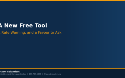 A New Free Tool, a Rate Warning, and a Favour to Ask