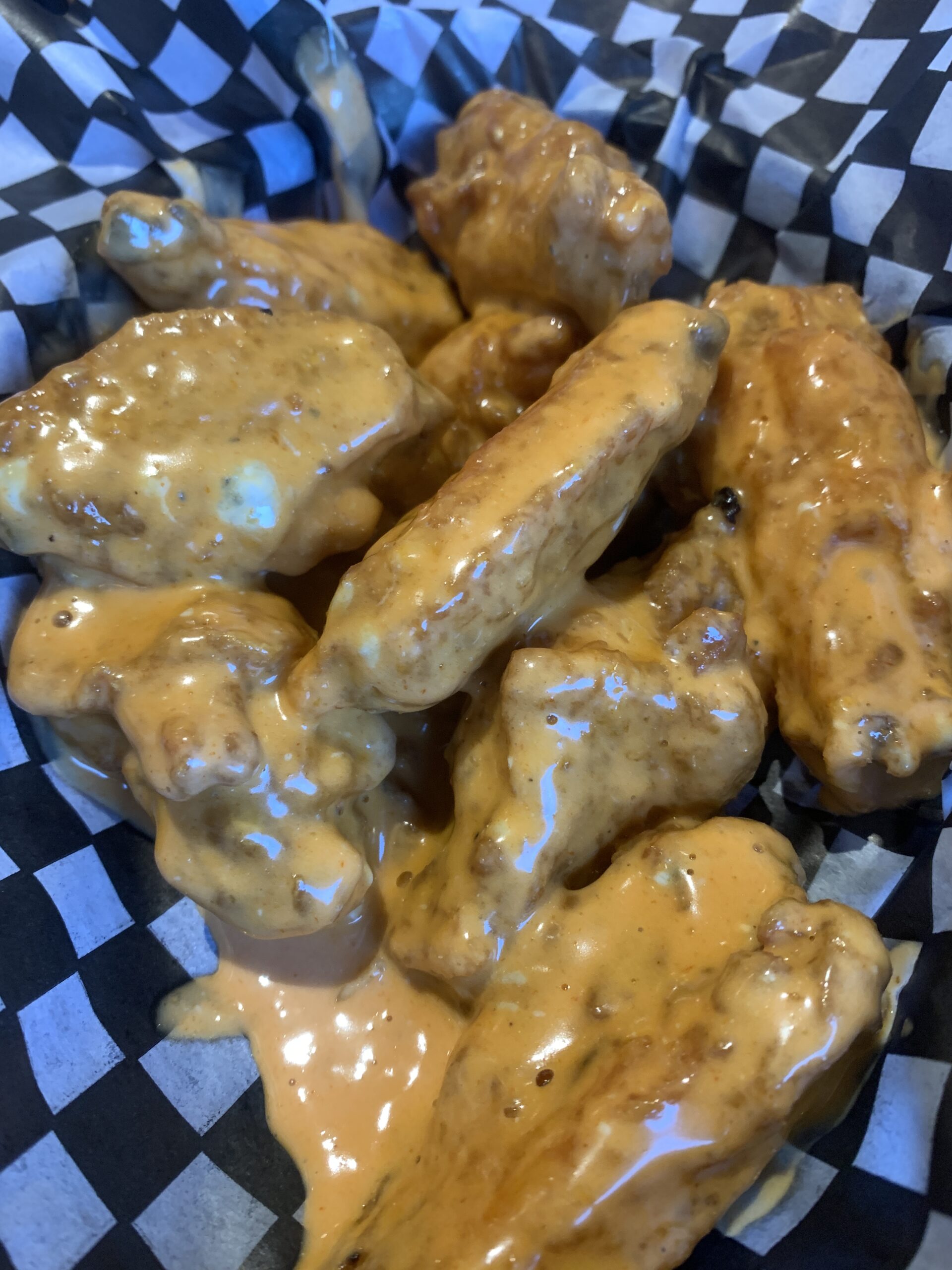 Knee Deep Bar and Grill wings in High River Alberta