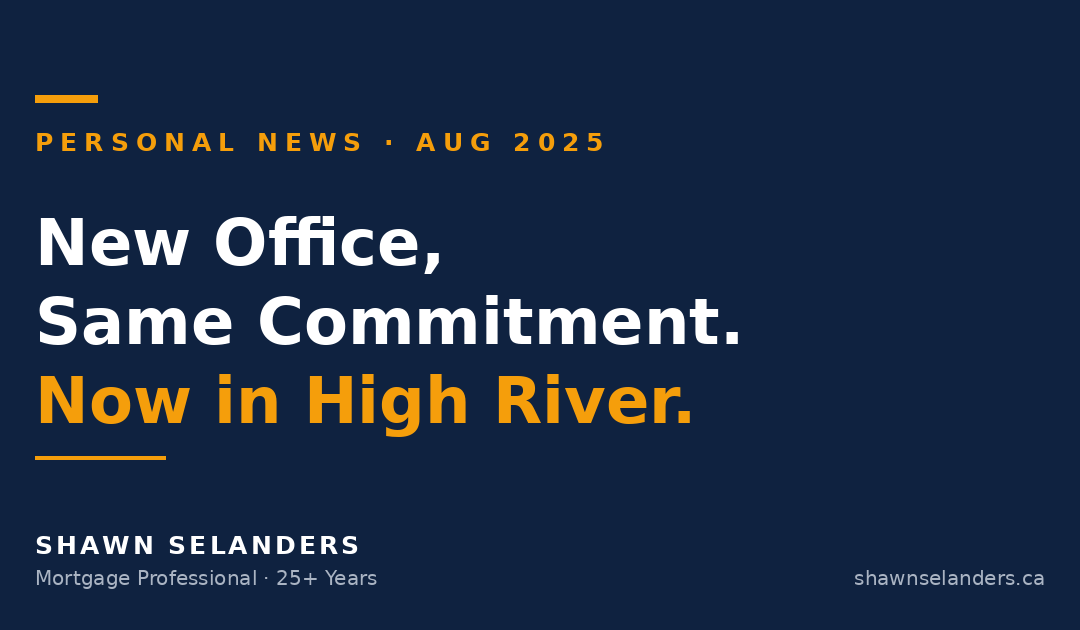 New Office, Same Commitment – and Rates Keep Falling